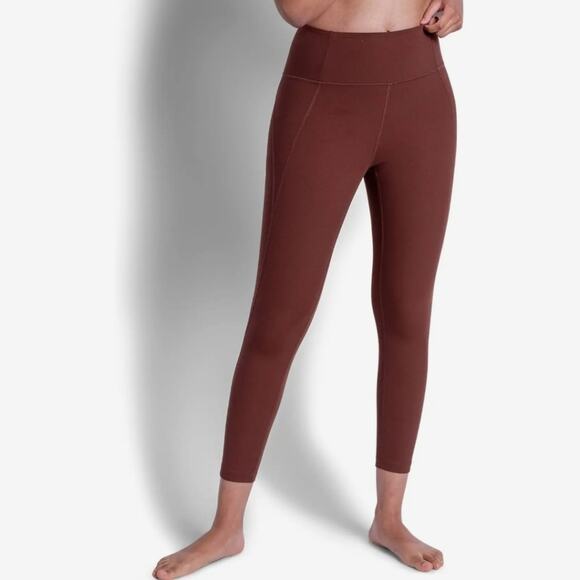 girlfriend collective Pants - NWT Girlfriend Collective Compressive High Rise 7/8 Leggings Brown Medium NEW